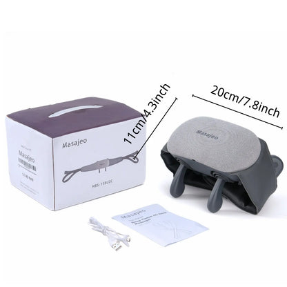 Neck Massager for Pain Relief Deep Tissue, Cordless Neck and Shoulder Massager with Soothing Heat, Rechargeable Portable Hand-Free Design