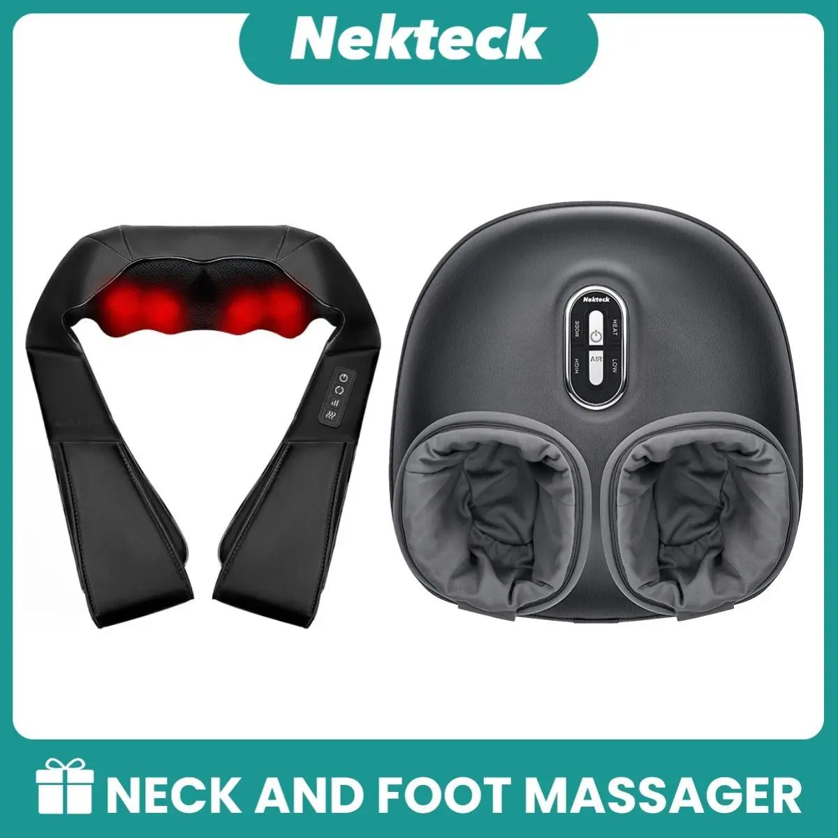 Nekteck Neck Massager & Foot Massager, Mother'S Day Gift Massager