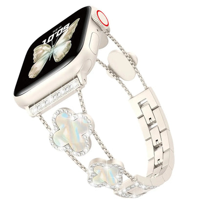 Casing Bee Blossom Radiance Stainless Steel Watch Band for Smart Watch, Bracelet Wristband Compatible with Smart Watch Series Wearable Luxury