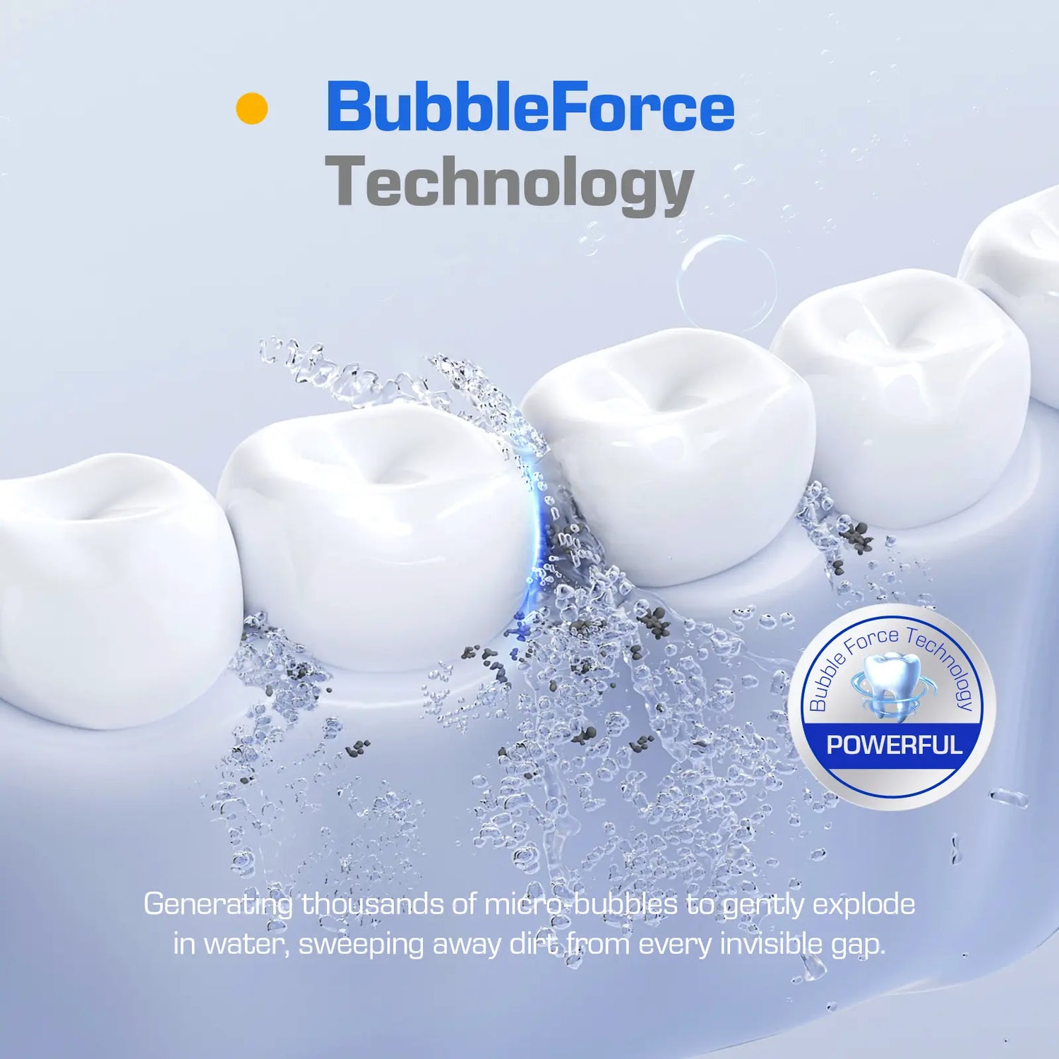 Kingwell Ultrasonic Denture Cleaner - Oral Cleansing Product for Denture Care
