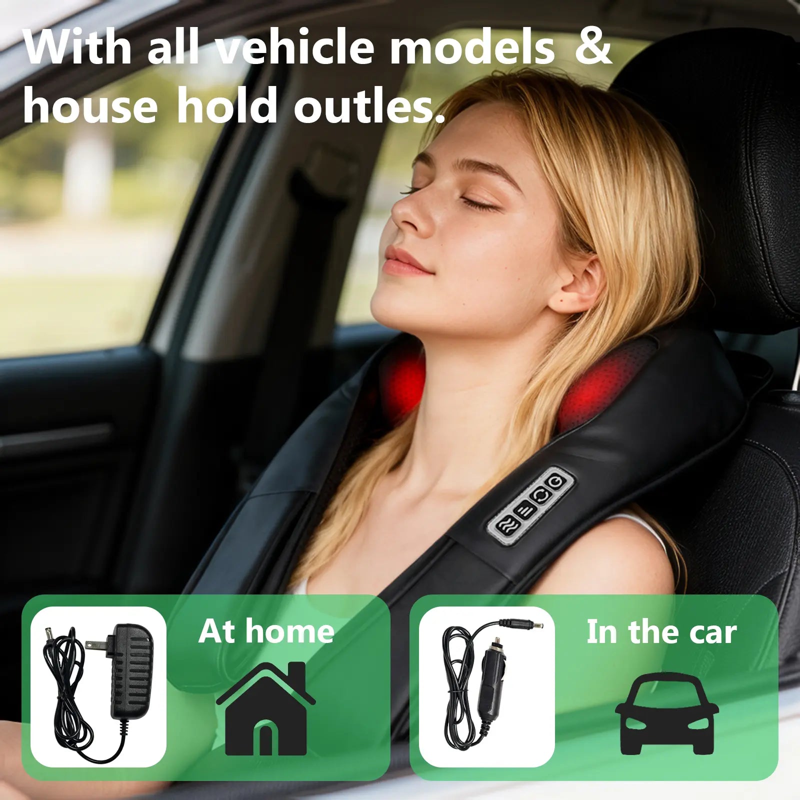 Shiatsu Back and Neck Massager, Back Massager Deep Tissue Kneading Neck and Shoulder Massage with Heat, Electric Massage Pillow Mother Day Gift Ideas