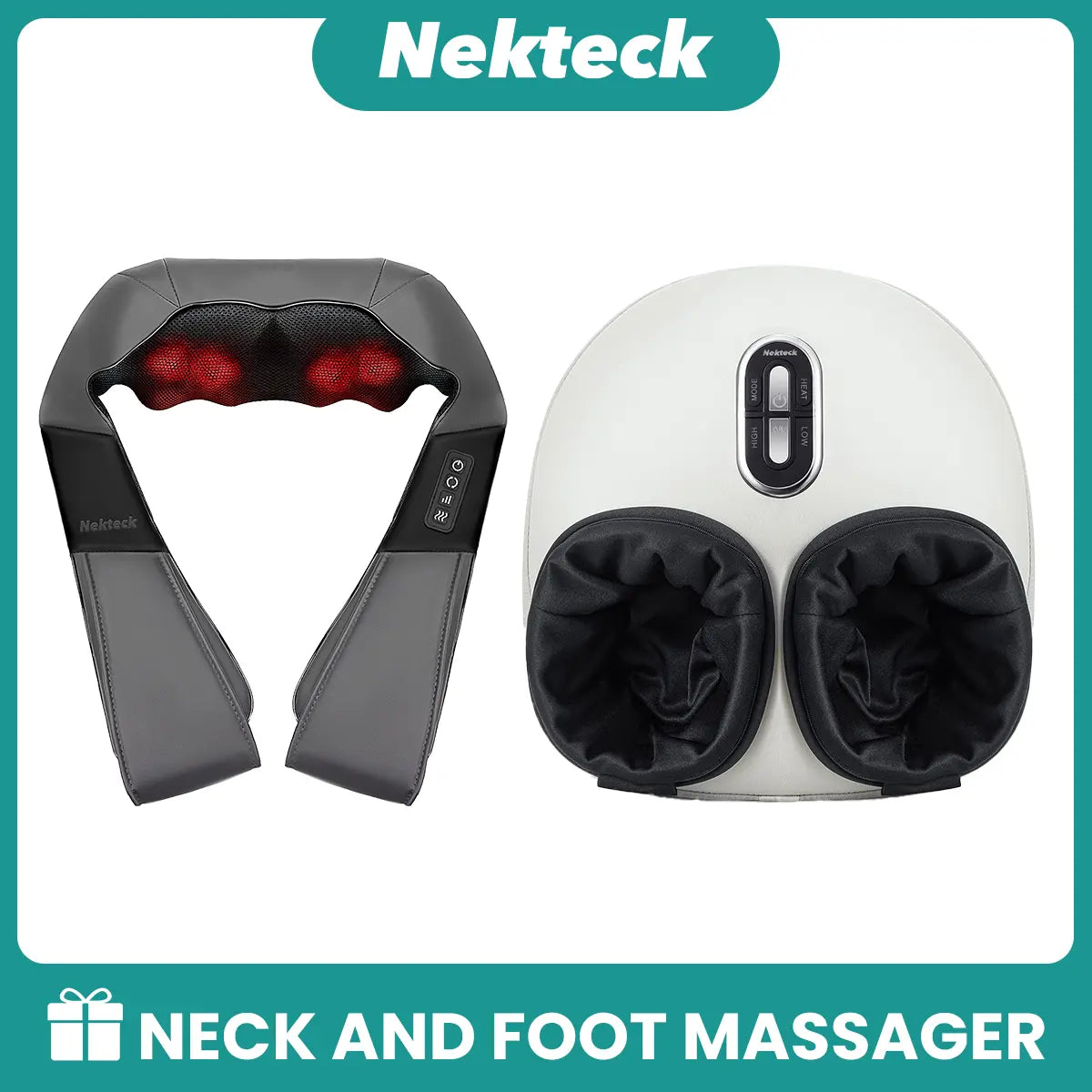 Nekteck Neck Massager & Foot Massager, Mother'S Day Gift Massager