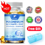 Magnesium Glycinate + Zinc Capsules | High Absorption Formula