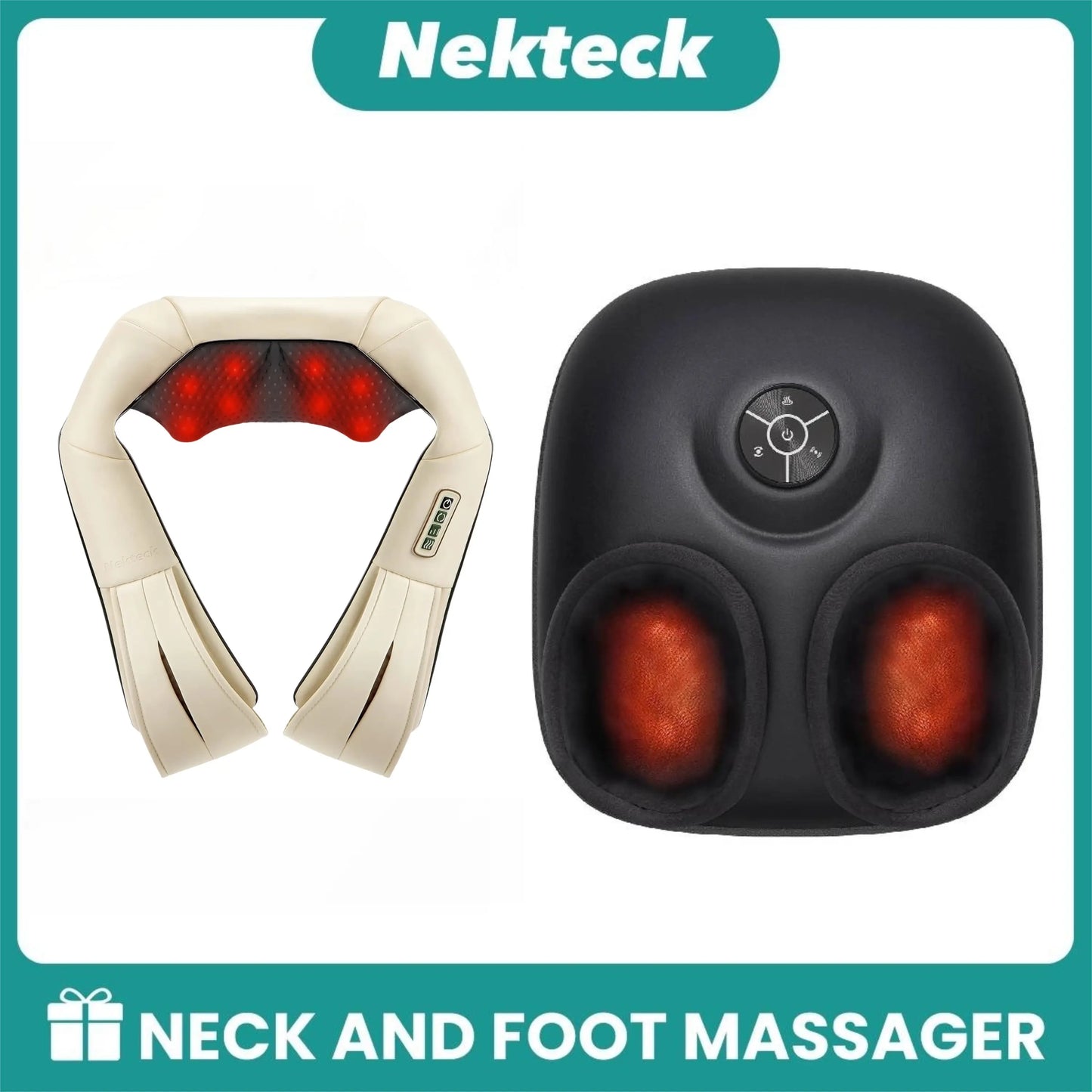 Nekteck Neck Massager & Foot Massager, Mother'S Day Gift Massager