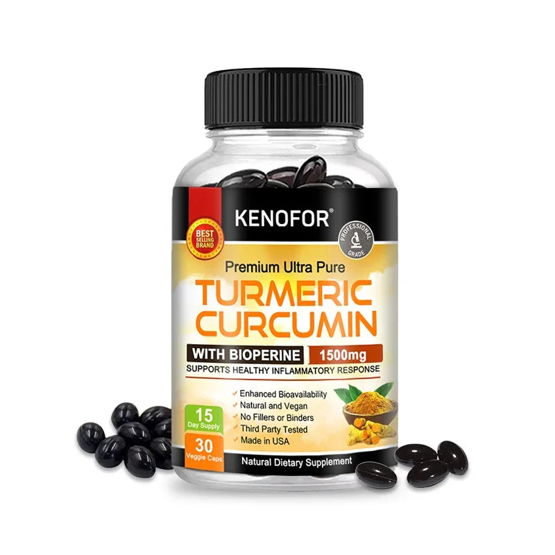 Curcumin Antioxidant - Helps Reduce Post-Exercise Inflammation and Supports Joint Health, Non-Gmo, Gluten-Free