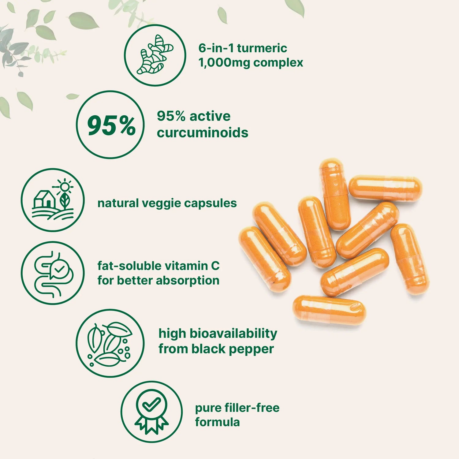 Micro Ingredients Turmeric Veggie Capsules Family 2 Pack