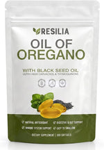 Resilia Softgels with Black Seed Oil 6000Mg – Premium Grade Oregano Oil Capsules for Immune & Digestive Support – Non-Gmo, Gluten-Free Softgels – Natural Herbal Wellness Supplement (300 Count)