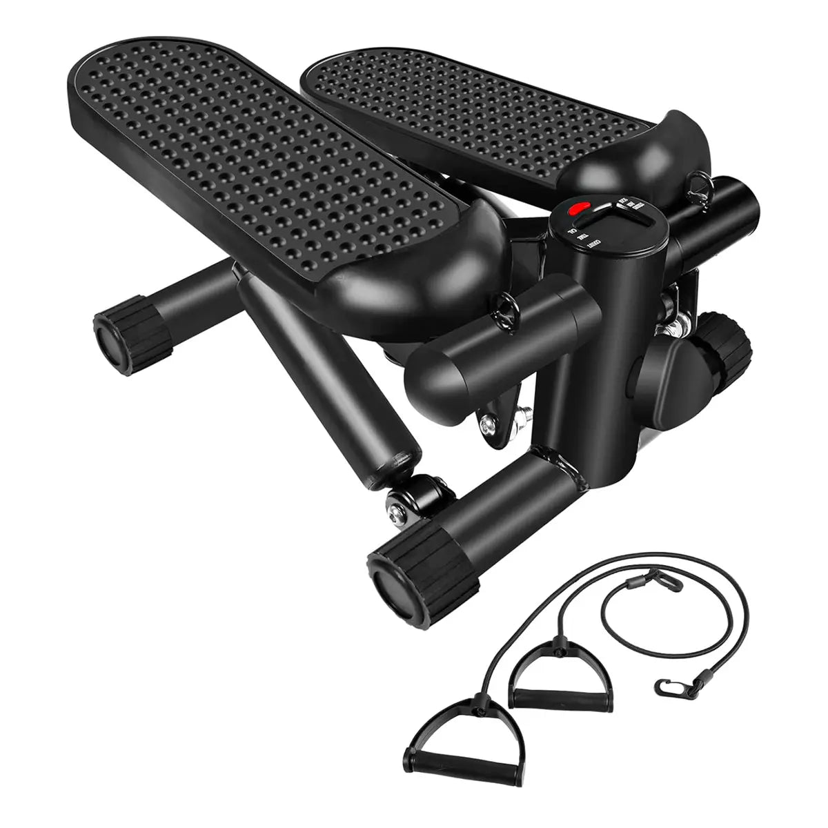 Mini Stepper with Resistance Bands, Small Portable Fitness Stepper
