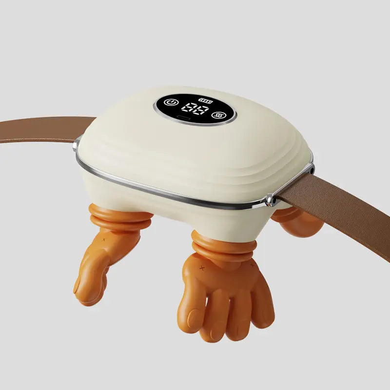Heated Shoulder Massager, Deep Tissue Massage to Relieve Pain; Electric Cervical Massager Bionic Hand Heating Wireless Portable 3D Kneading Hands Unisex Lightweight & Adjustable Speed Settings